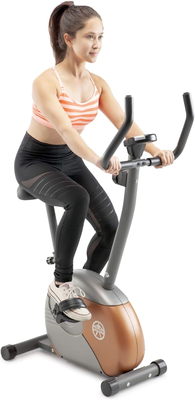 Marcy Home Fitness Personal Exercise Bike with Adjustable Magnetic Resistance for Cardio Workout and Cycle Training