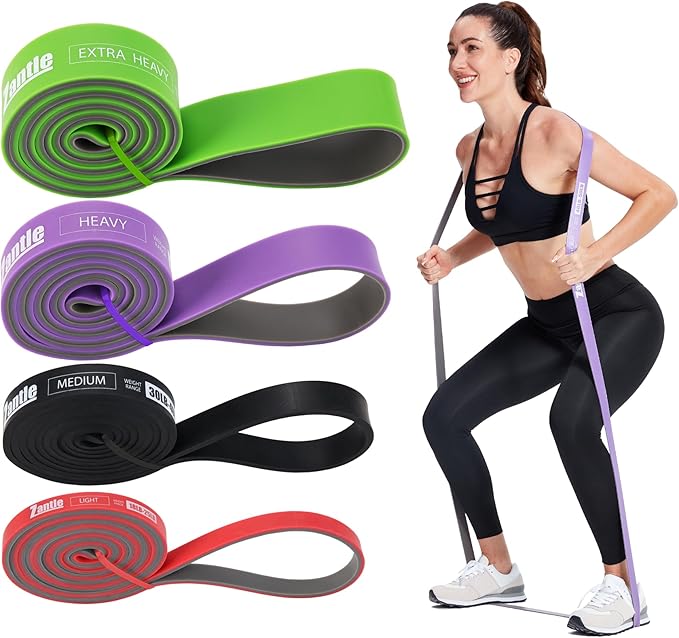 Resistance Band Loops, Workout Bands for Men & Women, Exercise Bands for Physical Therapy, Rubber Resistance Bands Set of 5, Elastic Bands for Home Fitness, Yoga, Gym Training