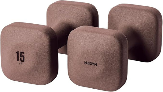 SafeGrip Dumbbells with Anti-Slip, Thick Handles and Flat, Sturdy Sides for Secure Workouts at Home, for Weightlifting, and Personal Training