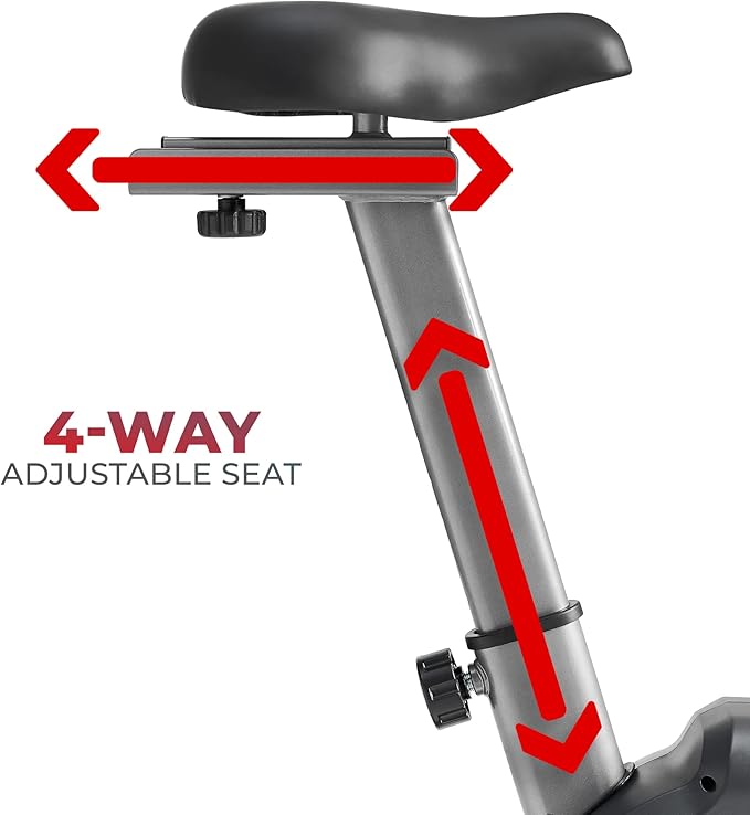 Sunny Health & Fitness Elite Interactive Performance Series Stationary Exercise Upright Bike with Optional Exclusive SunnyFit® App Enhanced Connectivity