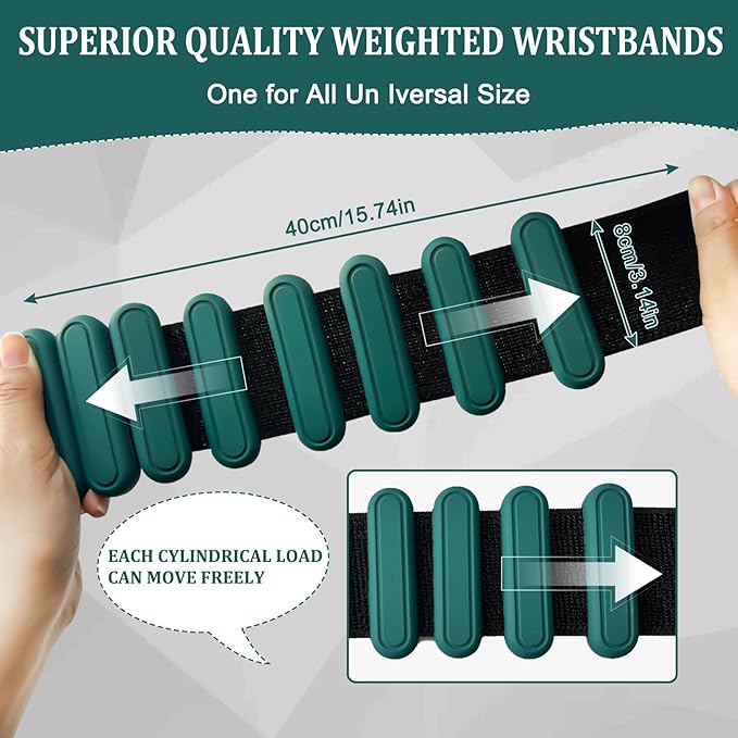 Adjustable Ankle Weights for Women Men Kids Wrist Ankle Weights Increase Training Intensity Wrist Weights Sets Increase Training Intensity for Yoga, Pilates, Aerobics, Gym, Swimming, Hiking