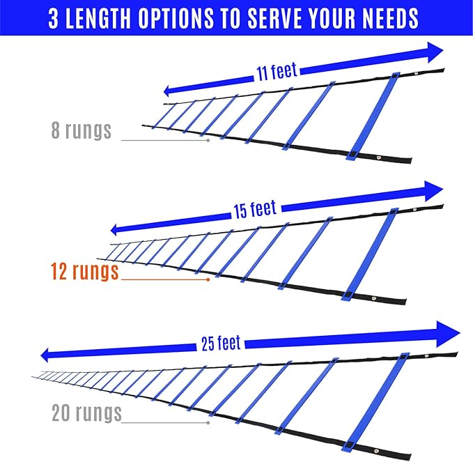 Yes4All 8, 12, 20 Rungs Agility Ladder -