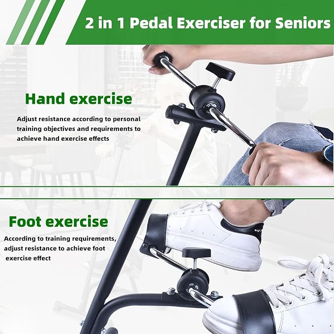 Pedal Exerciser for Seniors elderly exercise equipment Hand Arm Leg and Knee Peddler Bike for senior