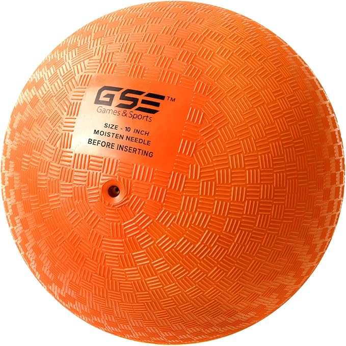 GSE Games & Sports Expert Inflatable Playground Balls, Kickball, Bouncy Dodge Ball, Handball. Great for 4 Square Ball Games, Gym, Yoga Exercises for Kids and Adults (7/8.5/10in, Several Colors Choice)