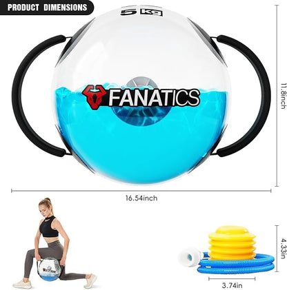 FANATICS Water Weight Aqua Bags Water Sandbag Adjustable Training Power Bag, Sandbag Dumbbells Kettlebell Alternative Training Power Bag Balance Trainer Portable Stability Fitness Equipment