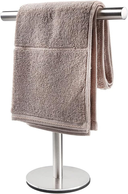 T-Shape Hand Towel Holder Stand, SUS304 Stainless Steel for Bathroom, Kitchen or Vanity Countertop