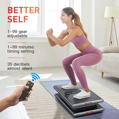 Vibration Plate, Fitness Platform Home & Gym Exercise Machine Body Workout Equipment for Weight Loss, Toning & Wellness