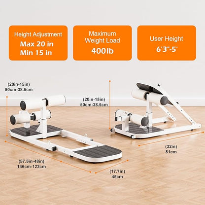 Hip Thrust Machine with High Resistance and Protectors 3D High