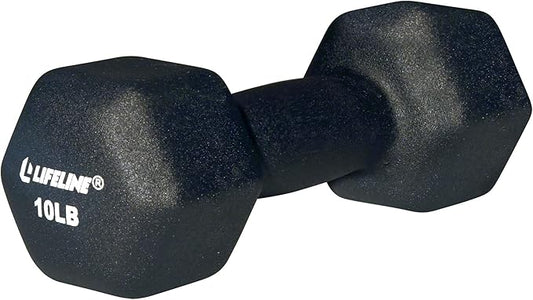 Lifeline Fitness Neoprene Dumbbell Weights - Premium Quality Equipment for Home Gym - Multiple Weight Options