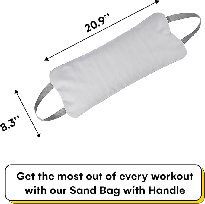 Kettlebell Kings Yoga Sandbags with Handle - Weightlifting Training Sandbags - Dust-Proof Inner Bag for Home Training, Yoga, and Fitness - Durable and Versatile Workout Tool