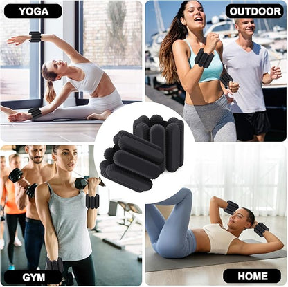 Wrist Weights for women,Wrist Ankle Weights for Strength Training,Graded Silicone Weighted Bracelet for Walking, Running, Yoga, Aerobics, Adjustable Training Intensity ankle weights for Women Set of 2 (1Lb Each)