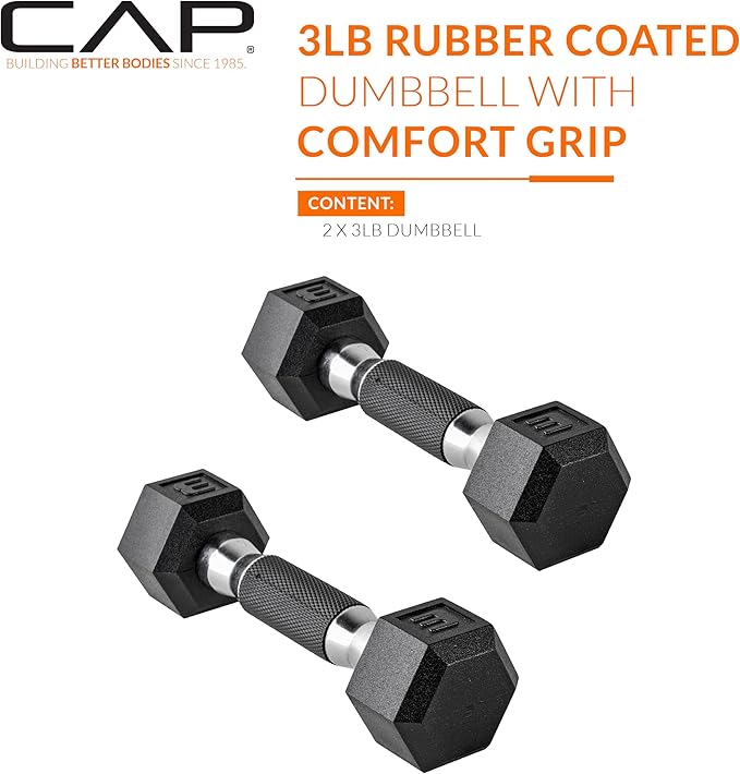 CAP Barbell Coated Dumbbell Weight