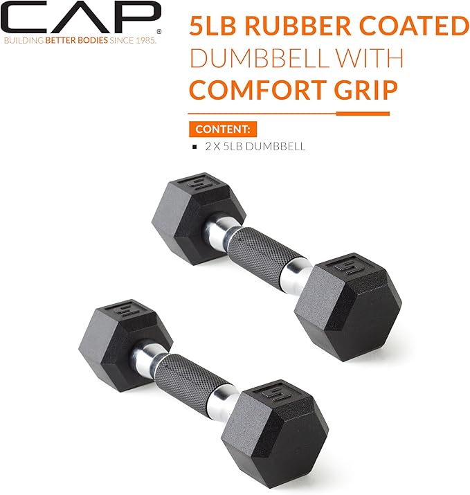 CAP Barbell Coated Dumbbell Weight