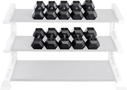 Body-Solid Rubber Coated Hexagon Dumbbells