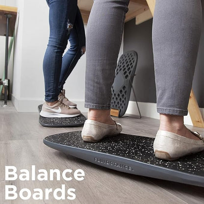 FluidStance Plane Standing Desk Balance Board - 360 Degree Rocker Board for Balance, Fatigue, and Desk Exercise - Sustainably Made, Anti Slip Wobble Balance Board - Premium Standing Desk Accessories