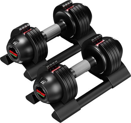 Adjustable Dumbbell Set 22/44lbs pair adjustable dumbbell- Perfect for Strength Training and Fitness Workouts