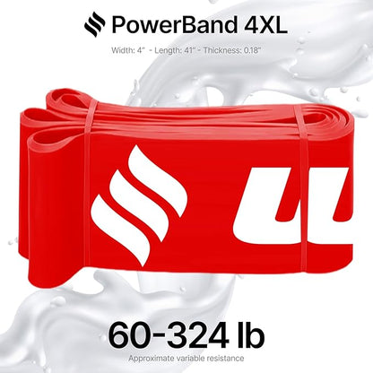 Weller Powerband. Free Workout iPhone App, Loop Bands to Build Muscle, Home Gym, Fitness, Workout, Exercise, Heavy Duty, Powerlifting, Pull-up, Mobility, Stretching, Warm up