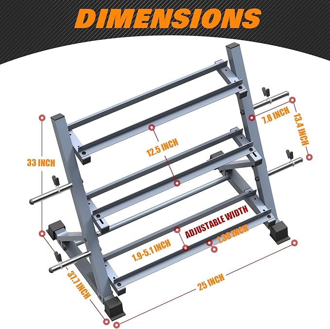 Balelinko Dumbbell Rack Stand，Dumbbell Weight Rack