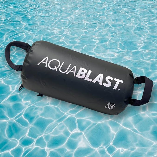 AquaBLAST Portable Fitness and Punching Bag for Swimming Pools for a Total-Body, Low-Impact Workout Using Water Resistance & Weight; Sets Up in 30 Seconds & Take It Anywhere.