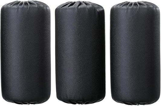 Foam Foot Pads Rollers Set (8"x4"x20mm) for Home Gym Exercise Machines Equipments Replacements with 1 Inch Rod (3 Pack)