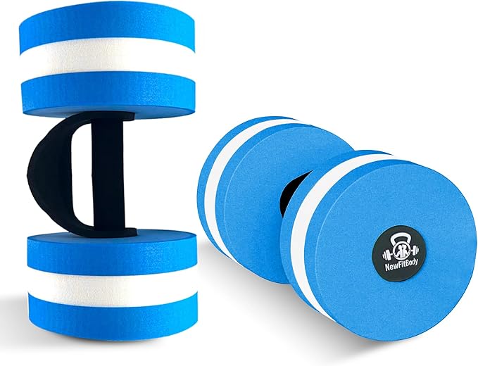 Water Dumbbells Set for Pool Weights - Aquatic Fitness Weights for Effective Water Workouts, water aerobics weights & Therapy - Celebrate Health and Wellness with pool exercise equipment for adults