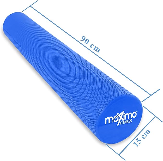 Maximo Fitness Foam Roller– 36" x 6" Exercise Rollers for Trigger Point Self Massage & Muscle Tension Relief - Massager for Back, Fitness, Physical Therapy, Exercise, Pilates and Yoga