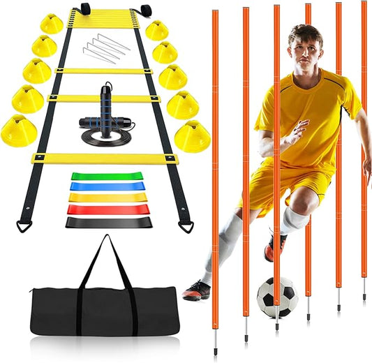 Soccer Agility Training Poles Equipment 6 Flexible