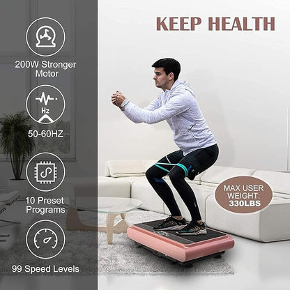 Vibration Plate Exercise Machine Whole Body Vibration Platform