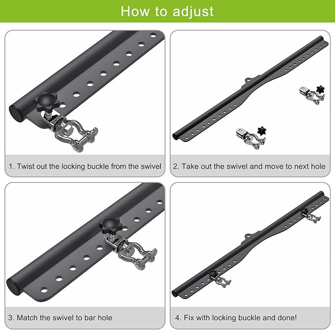 SELEWARE LAT Pull Down Bar Cable Machine Attachment 18"/28"/38" Multi-Grip