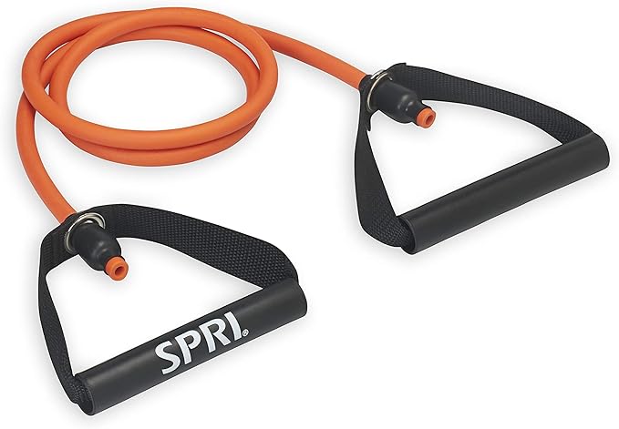 SPRI Resistance Bands with Handles - Exercise Resistance Tube Bands for Strength Training Fitness