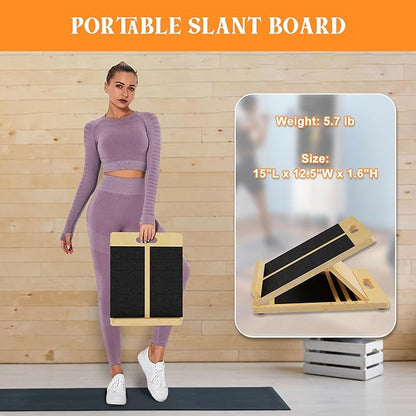 Professional Slant Board, Adjustable Incline Board and Calf Stretcher, Slant Board for Calf Stretching, Calf Stretch Board