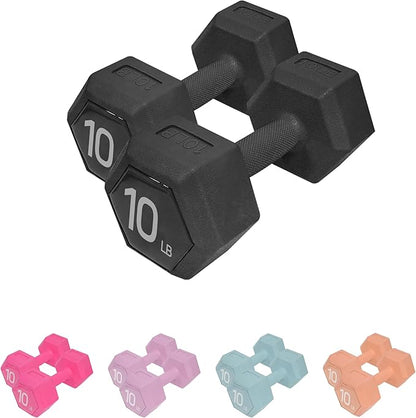 Dumbbell Sets - 5/10/15/20/25/36 lb Dumbbells Pair Hand Weights Set of 2 - Easy Grip - Arm Weights for Men and Women, Home Gym Exercise Equipment for Workouts Fitness Strength Training