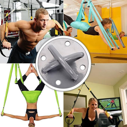 Wall/Ceiling Mount Bracket for Gym&Home Suspension Straps X Mounts Anchor for Olympic Rings Fitness Training Yoga Swing Battle Ropes Resistance Band & Boxing Equipment