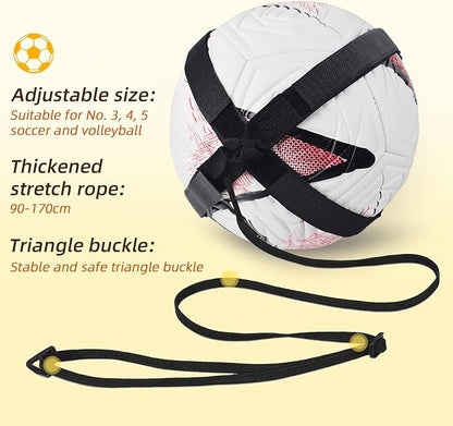 Sportout Soccer/Volleyball Training Equipment Aid, Solo Soccer Trainer, Football Accessories with Adjustable Waist Belt for Kids Adults, Perfect Soccer/Volleyball Gift