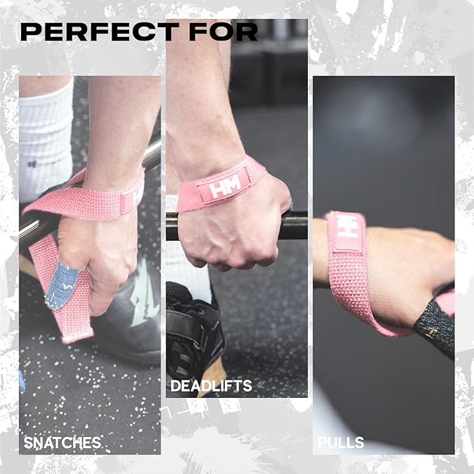 lifting Wrist Straps - Hand Wraps for Olympic Lifting, Snatch, Pulls, and Deadlift straps. Weight lifting wrist wraps, gym accessories for women and men, Straps for weight lifting.