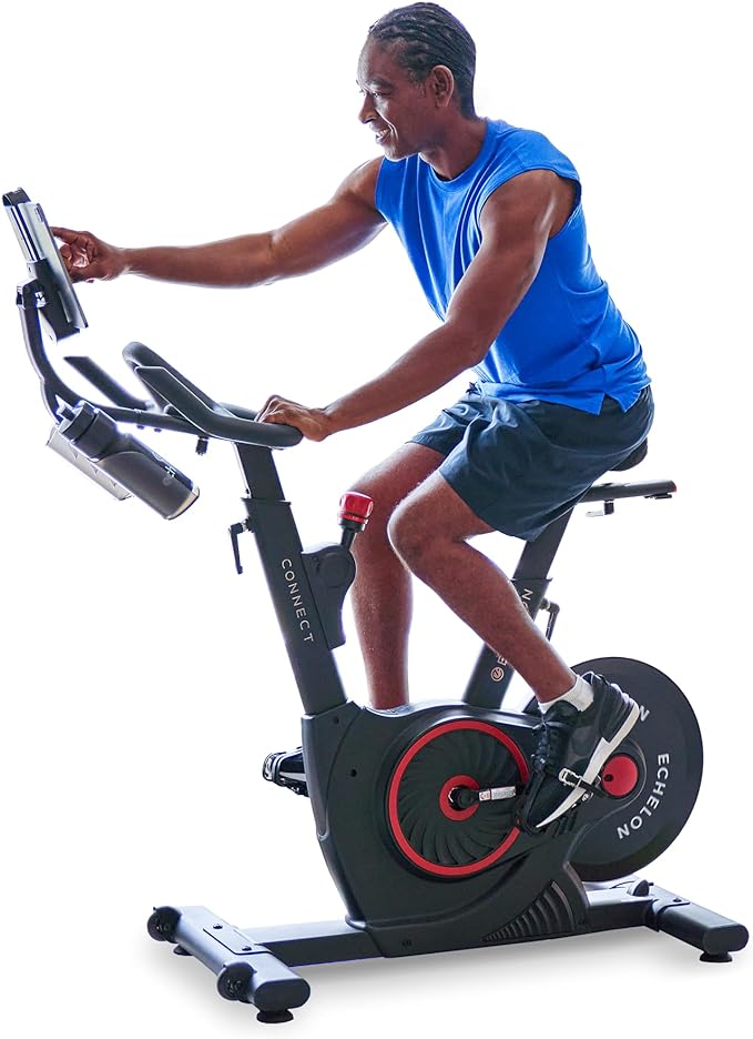 Echelon Fitness - Exercise Bike - Smart Connect Workout Bike - Magnetic Resistance Mechanism - Stationary Bikes with Speed Monitor & Adjustable Seat - Indoor Bike - Bluetooth Connectivity -136 KG