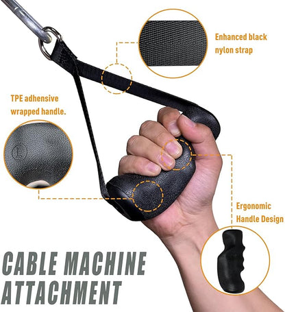 KORIKAHM Cable Machine Attachment with Upgraded Ergonomic Gym Handles