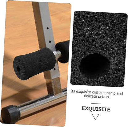 BESPORTBLE Exercise Roller 2pcs Sponge Cover Rolling Foam Roller Gym Exercise Equipment Roller Foam Foot Floor Mat Black Ab Training Accessory Gym Replacement Parts