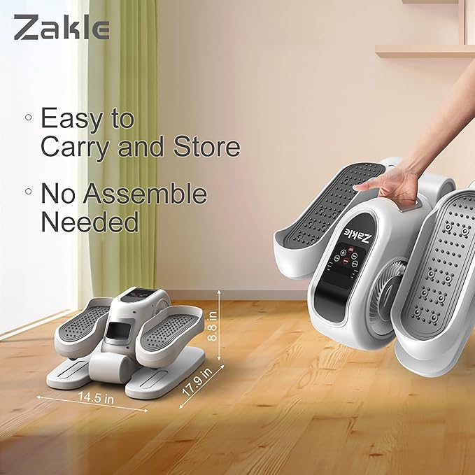 Zakle Under Desk Elliptical Machine 12 Adjustable