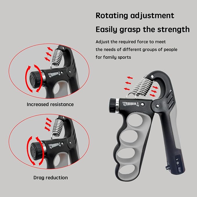 Gain Herculean Strength with our Grip Strength Trainer - Crush Forearm Exercises with Adjustable Resistance and Ergonomic Design