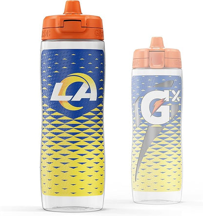 Gatorade Gx NFL Non-Slip Squeeze Bottles, 30 fl oz, Gx Hydration System