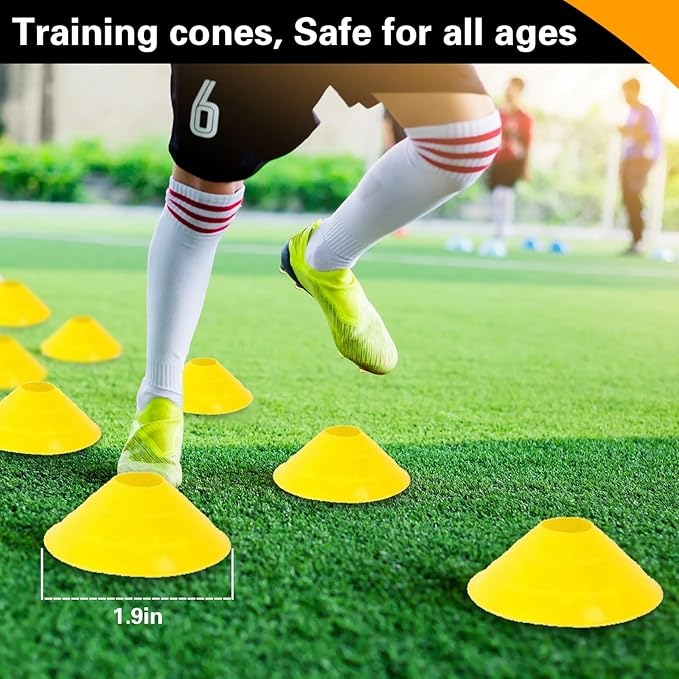 Football Agility Training Equipment 12 Agility ladders,4 Agility Hurdles,12 Disc