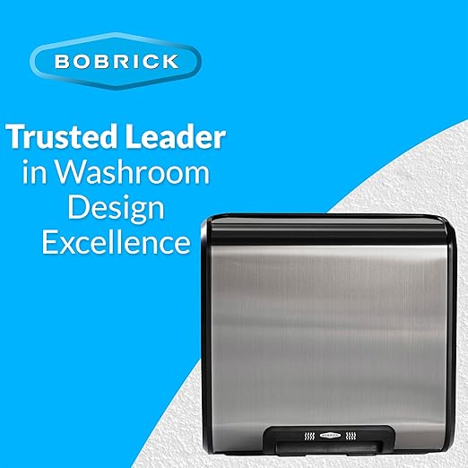 Bobrick B-7128 115V QuietDry, TrimDry ADA Surface-Mounted Automatic Heated Hand Dryer, 115 V