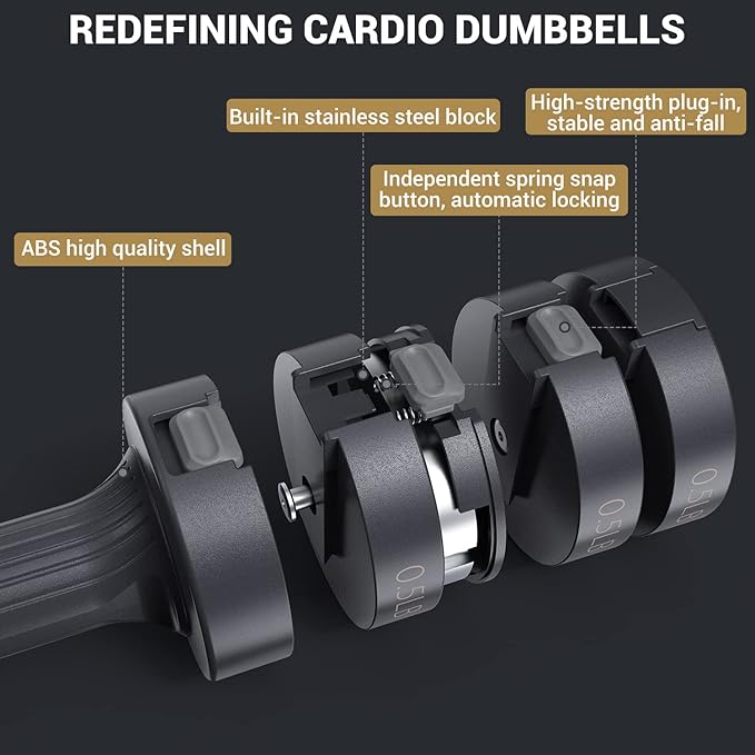 Adjustable Dumbbells Hand Weights Set: Sportneer 5 lb Dumbbells Set of 2 Each 2lb 3lb 4lb 5lb Free Weights Fast Adjust Weight 4 In 1 Weights Dumbbells Set for Women Men Home Gym Exercise Training