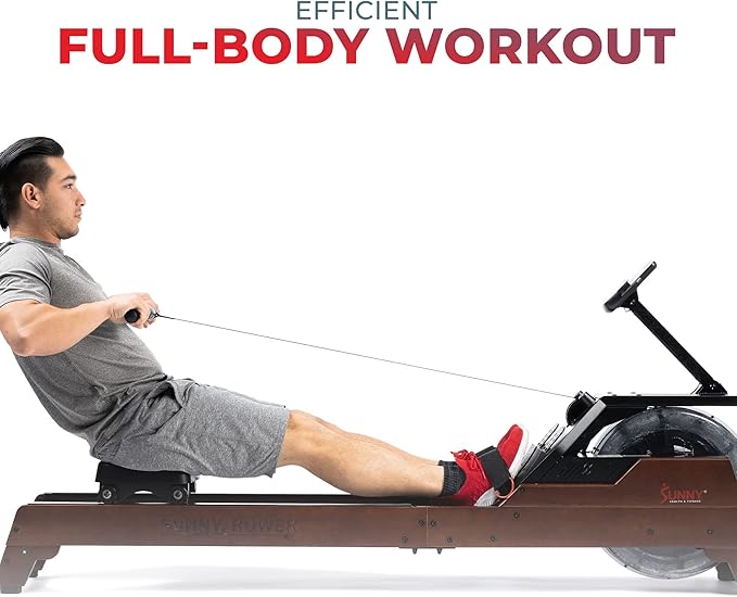 Sunny Health & Fitness Elite Water Rowing Machine