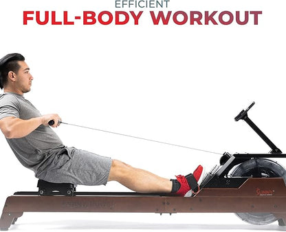 Sunny Health & Fitness Elite Water Rowing Machine