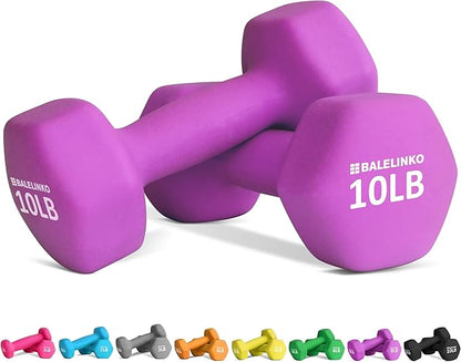 Balelinko Home Gym Equipment Workouts Strength Training Weight Loss Pilates Weights Yoga Sets Weights for Women, Men, Seniors and Youth