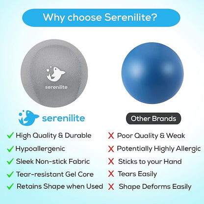 Serenilite Hand Therapy Exercise Stress Ball Bundle, Tri-Density Stress Balls for Adults & Grip Strengthening, Squeeze Balls for Hand Therapy, Hand Therapy Balls, Squeeze Ball, Hand Balls for Therapy