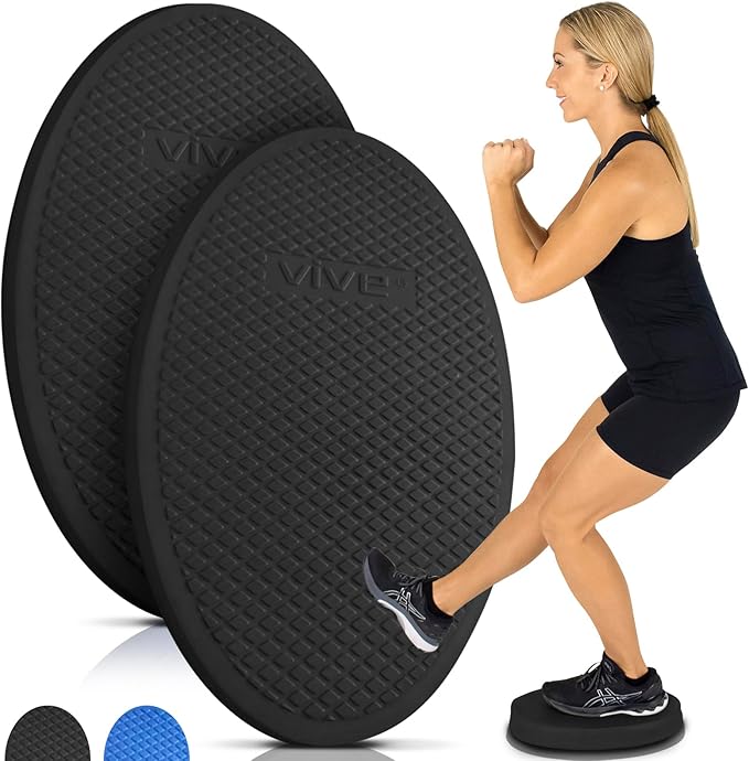 Vive Oval Balance Pad - Wobble Cushion For Physical Therapy And Rehabilitation Equipment - Soft Stability Trainer Foam For Workouts, Yoga, Core Strength And Pilates - Device For Women, Men And Kids