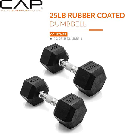 CAP Barbell Coated Dumbbell Weight Pairs | Multiple Options